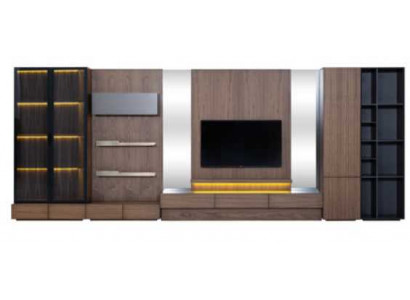 Woonkamer woonwand RTV Lowboard hout bruin meubels televisie nieuw xxl 530 cm Woonkamer woonwand RTV Lowboard hout bruin meubels televisie nieuw xxl 530 cm
